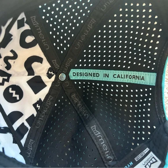 Melin Coronado Splash Hydro Neon Blue Flamingo Snapback Hat Good Vibes 56-60cm - Picture 12 of 15